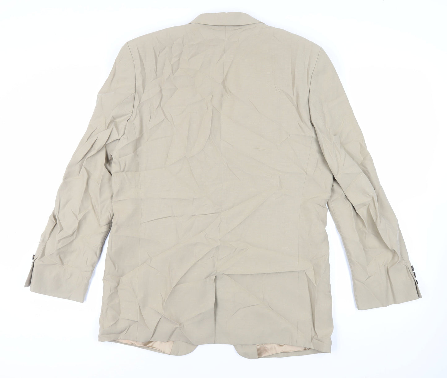 Mens UK Size 40 BHS Regular Beige Suit Jacket