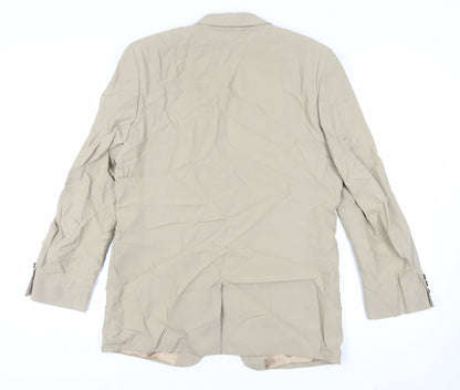 Mens UK Size 40 BHS Regular Beige Suit Jacket