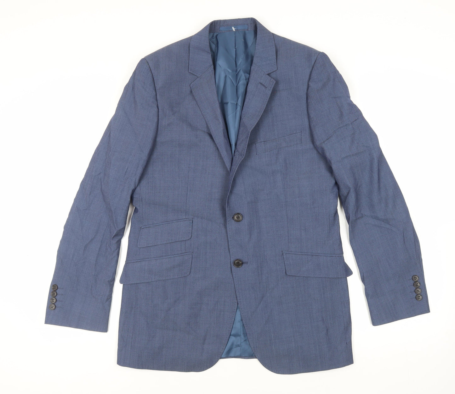 Mens UK Size 42 Marks and Spencer Regular Blue Suit Jacket
