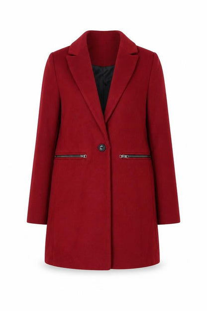 Womens UK Size 6 ASOS Red Overcoat