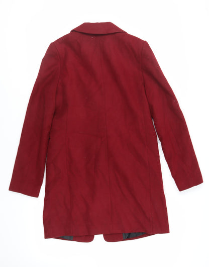 Womens UK Size 6 ASOS Red Overcoat