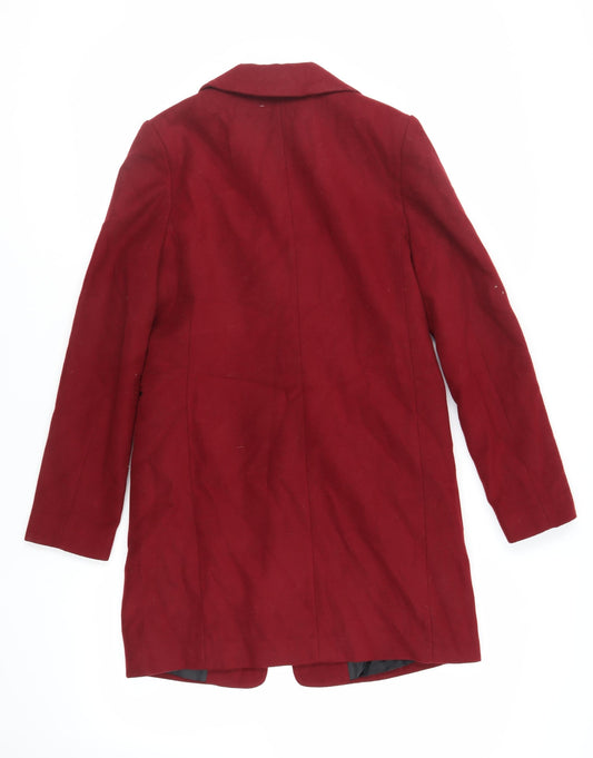 Womens UK Size 6 ASOS Red Overcoat