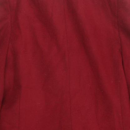 Womens UK Size 6 ASOS Red Overcoat