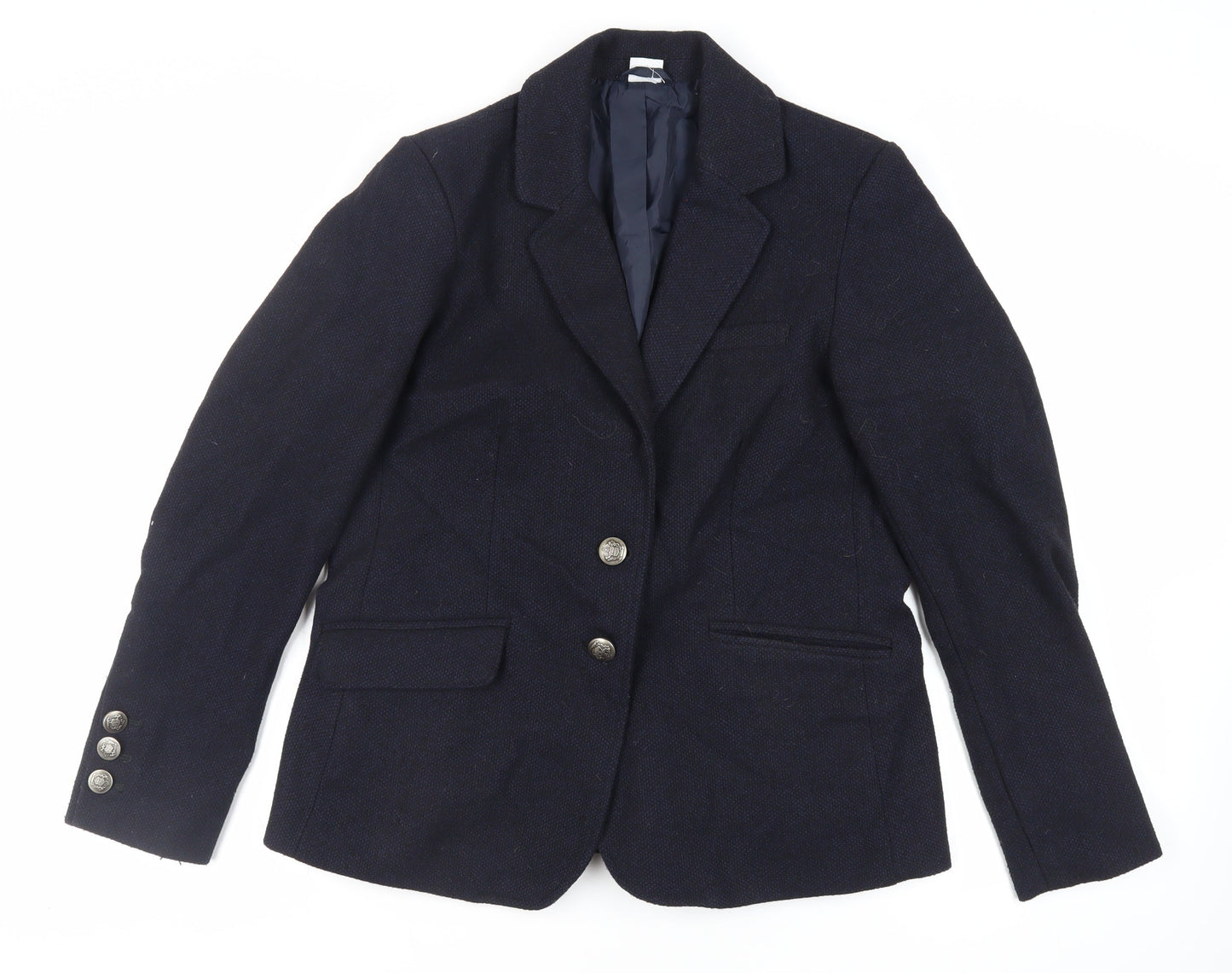 Womens UK Size 14 Cotton Traders Blue Jacket