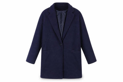 Womens UK Size 8 Per Una Blue Overcoat