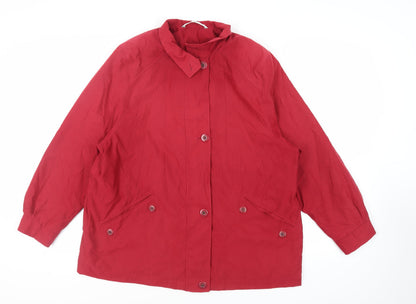 Womens UK Size 18 Marks and Spencer Red Jacket
