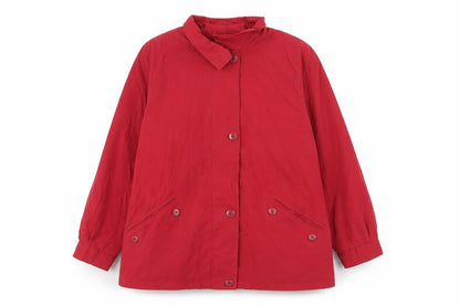 Marks & Spencer Womens Red Jacket Size 18 Zip - Lightweight