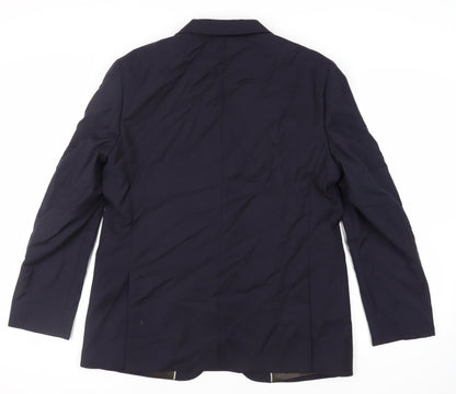 Mens UK Size 44 Marks and Spencer Regular Blue Suit Jacket