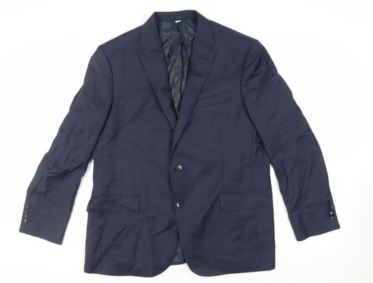 Mens UK Size 44 Marks and Spencer Regular Blue Suit Jacket