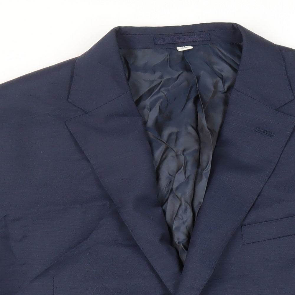 Mens UK Size 44 Marks and Spencer Regular Blue Suit Jacket