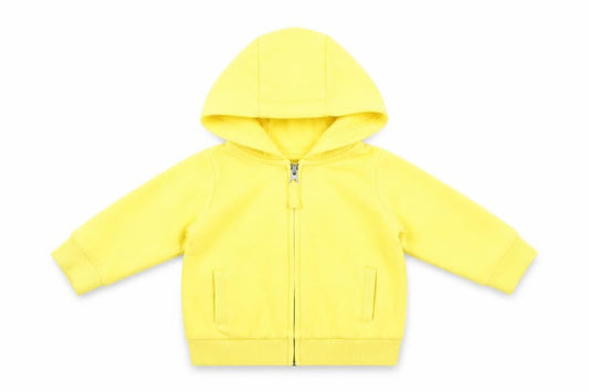 NEXT Baby Yellow Cotton Full Zip Jumper Size 9-12 Months Zip - Hooded