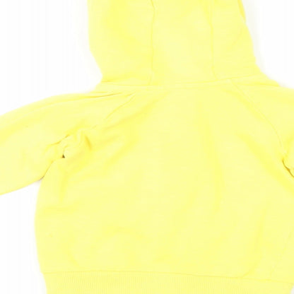 NEXT Baby Yellow Cotton Full Zip Jumper Size 9-12 Months Zip - Hooded