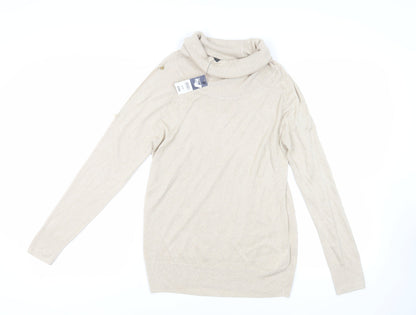 Womens UK Size 12 Bonmarché Beige Pullover Jumper