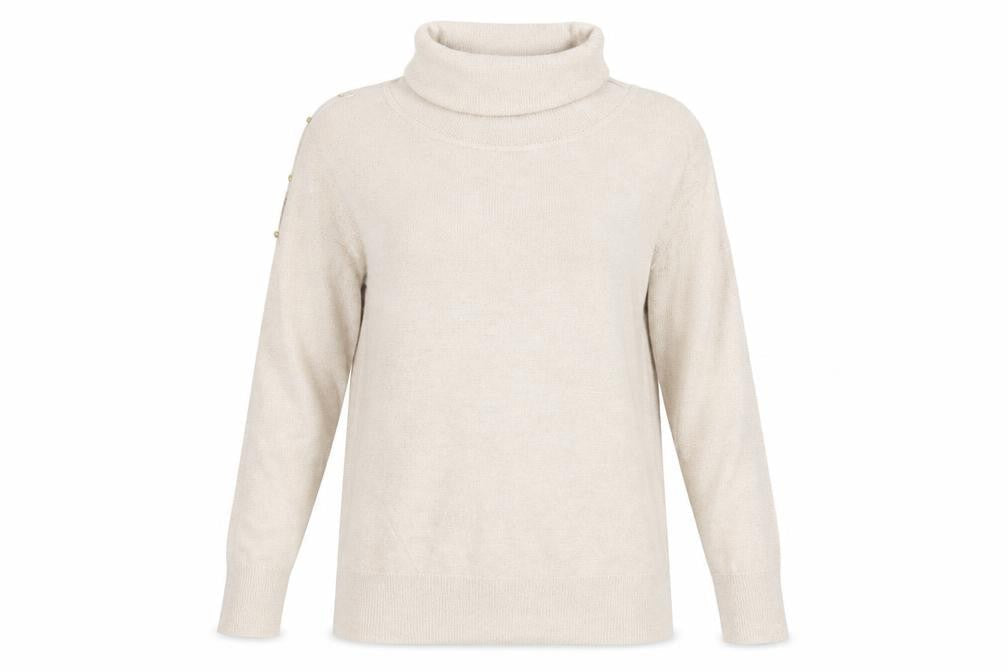 Womens UK Size 12 Bonmarché Beige Pullover Jumper