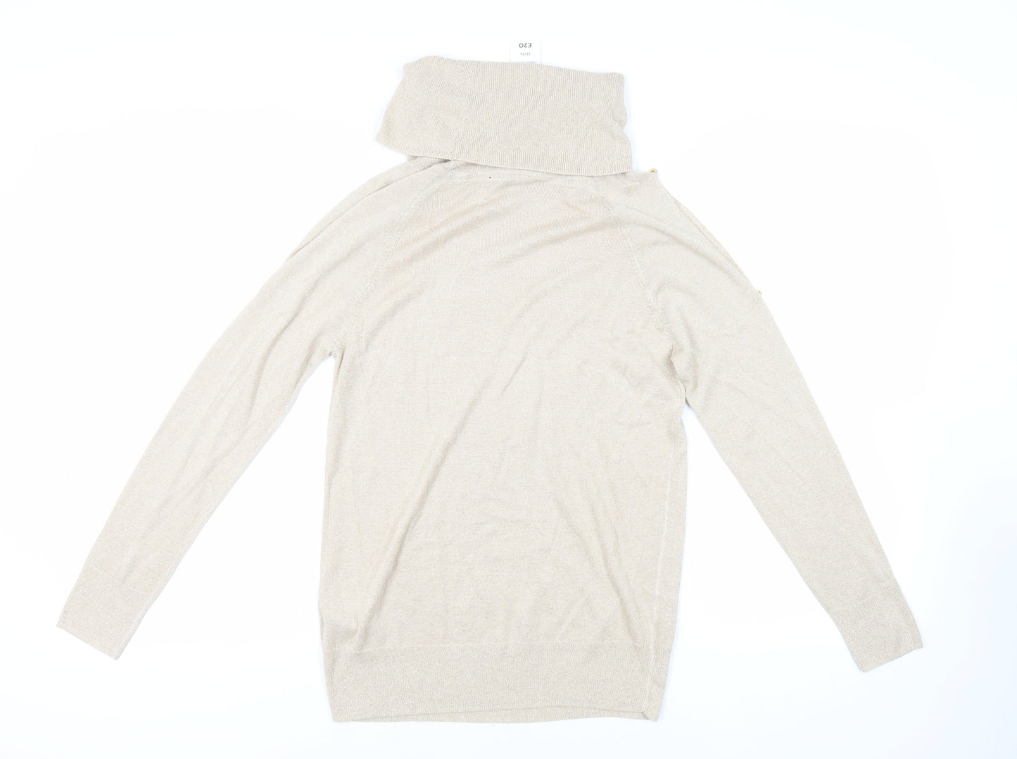 Womens UK Size 12 Bonmarché Beige Pullover Jumper