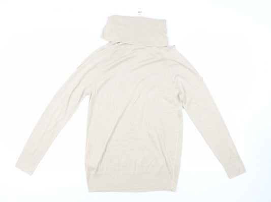 Womens UK Size 12 Bonmarché Beige Pullover Jumper