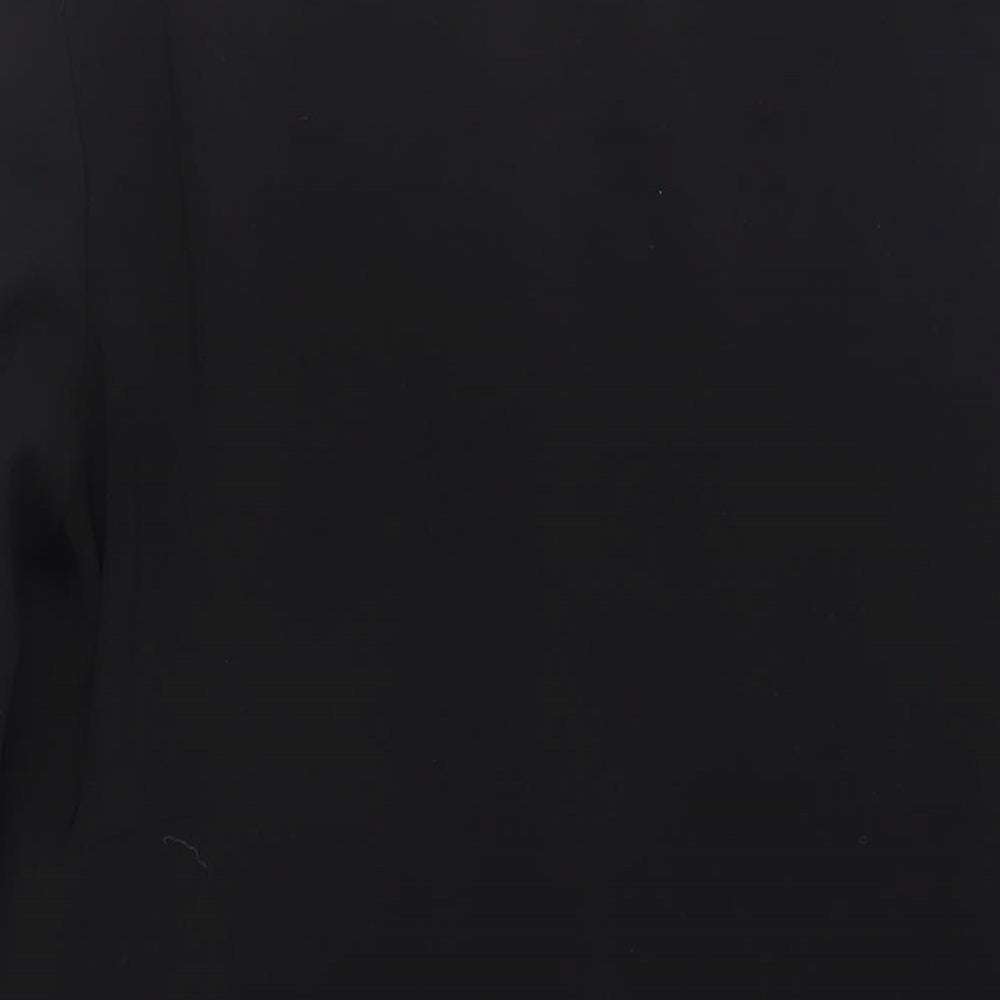 Barisal Womens Black Overcoat Coat Size 12 Button - Lightweight