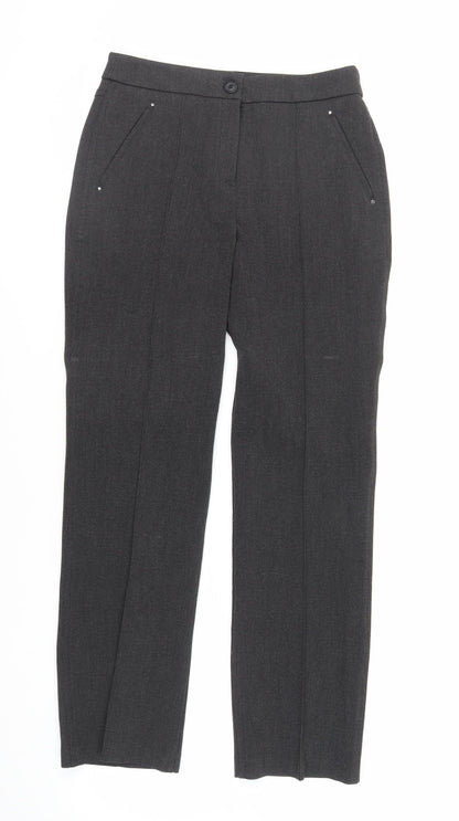 Womens UK Size 8 Marks and Spencer Regular Fit Dress Pants Black Trousers