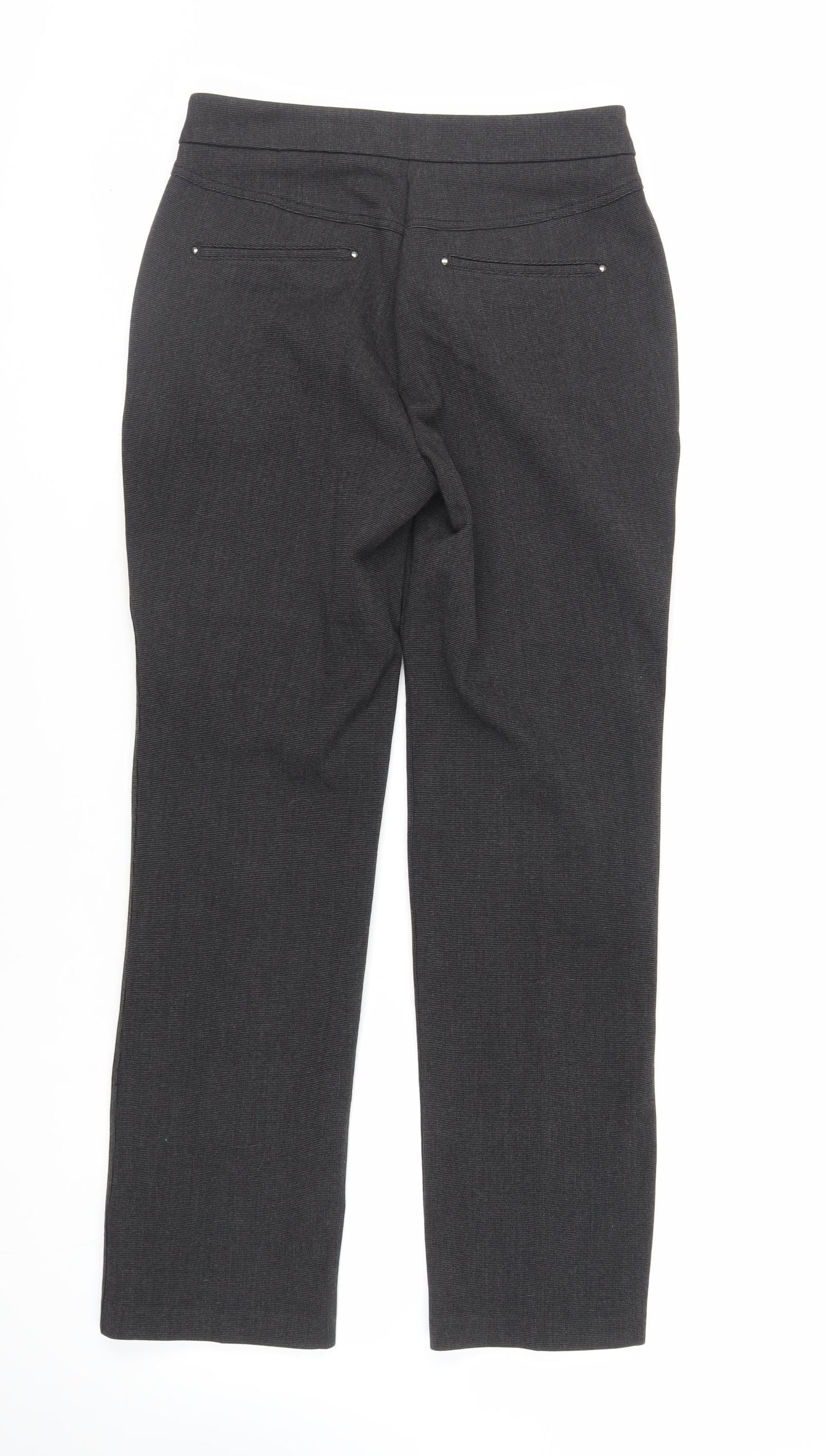 Womens UK Size 8 Marks and Spencer Regular Fit Dress Pants Black Trousers