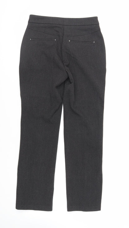 Womens UK Size 8 Marks and Spencer Regular Fit Dress Pants Black Trousers