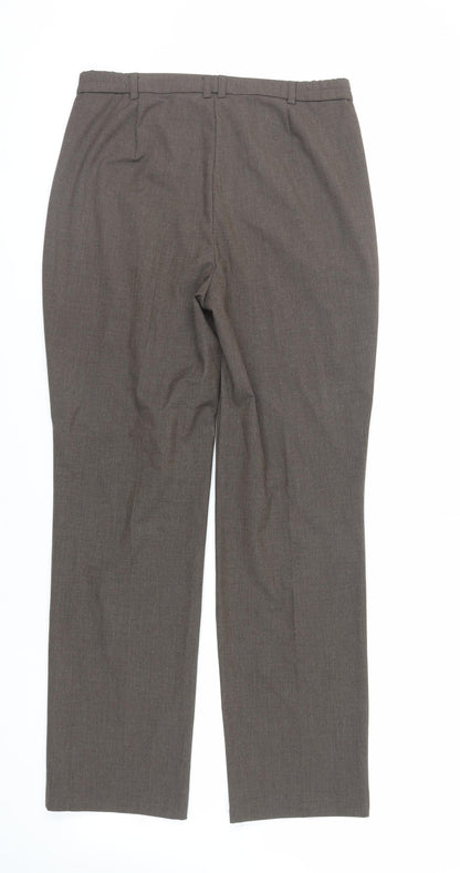 Womens UK Size 8 Marks and Spencer Regular Fit  Brown Trousers