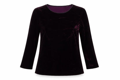 Womens UK Size 14 Fenn Wright Manson Purple Basic T-Shirt