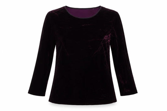 Womens UK Size 14 Fenn Wright Manson Purple Basic T-Shirt