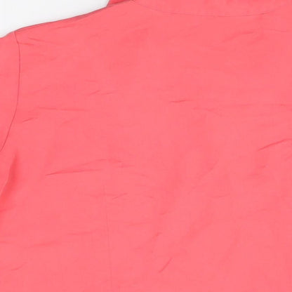 Womens UK Size 18 Marks and Spencer Pink Basic Button-Up