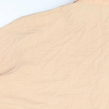 Womens UK Size 20 Marks and Spencer Orange Basic Button-Up