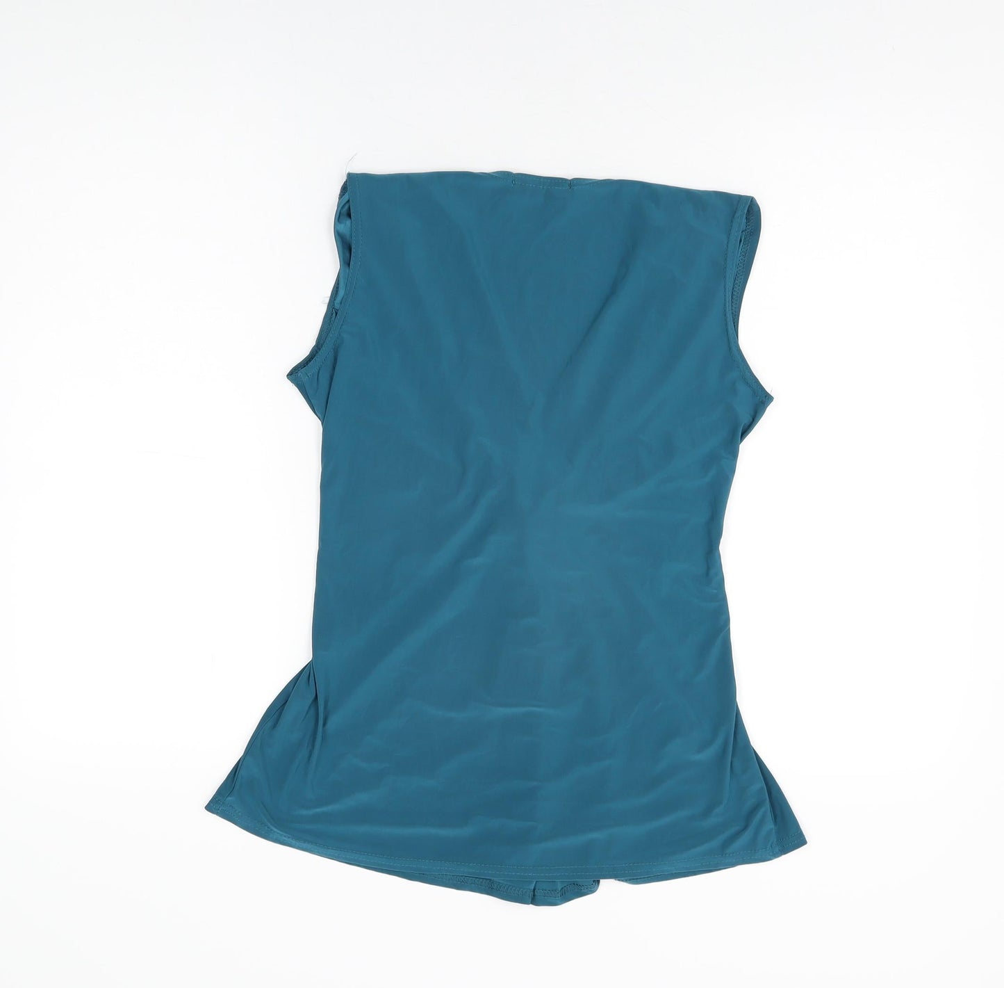 Womens UK Size 14 Krisp Blue Basic T-Shirt