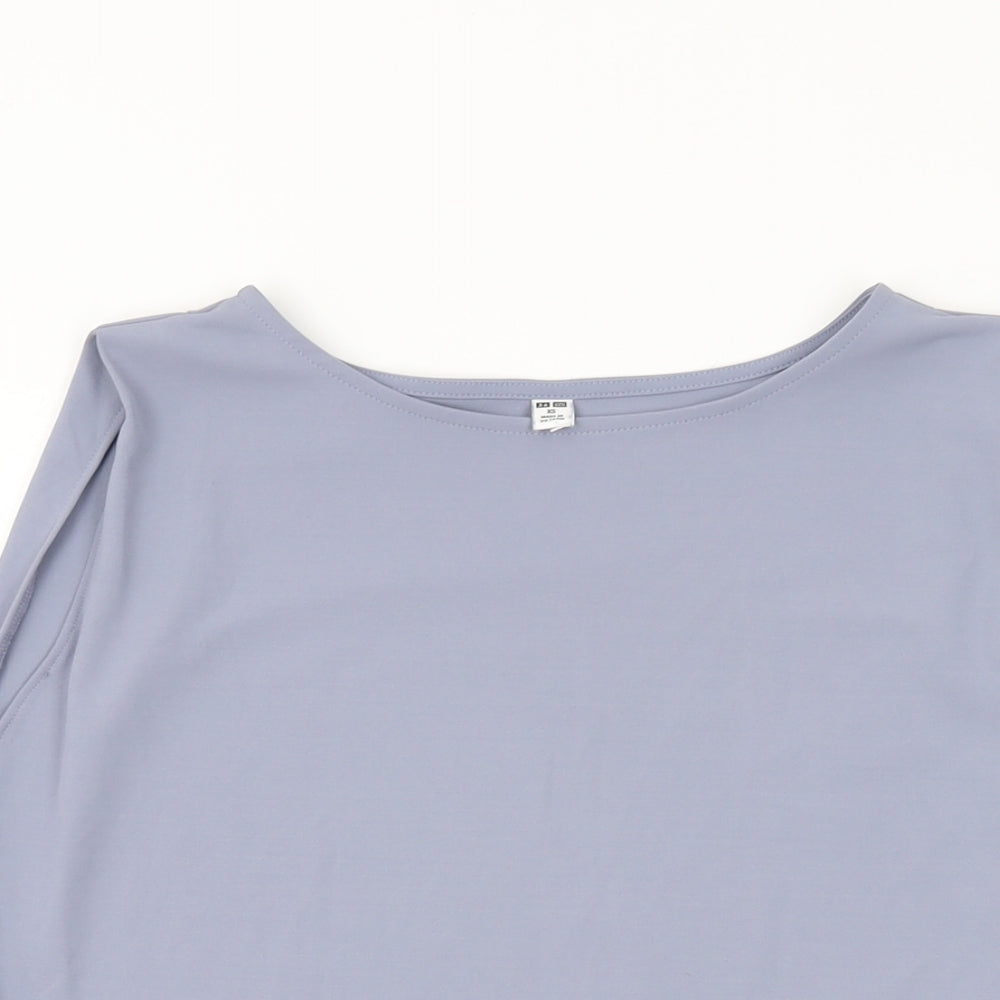 Womens UK Size XS Uniqlo Grey Basic T-Shirt