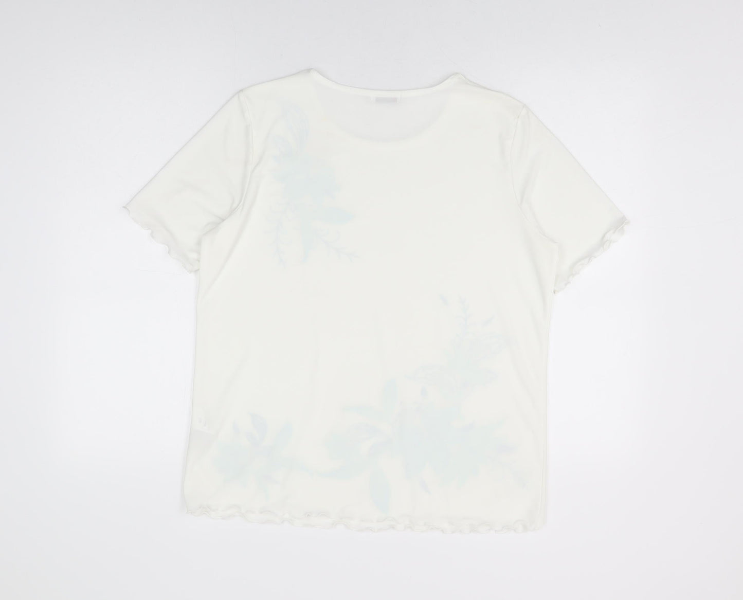 Womens UK Size 14 Damart White Basic T-Shirt