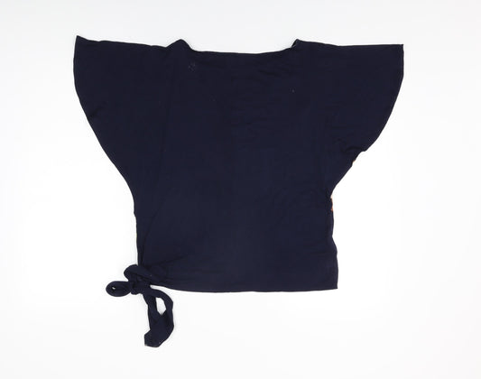 Womens UK Size 12 Per Una Blue Basic T-Shirt