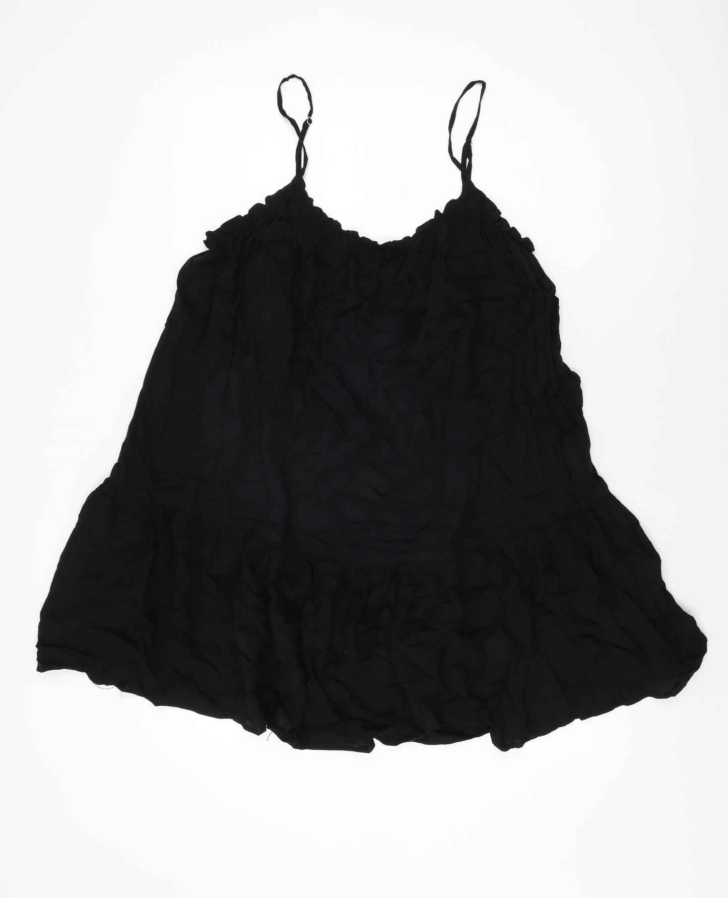 Womens UK Size M H&M Black Basic T-Shirt