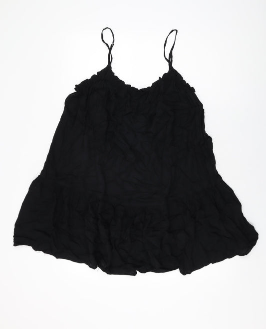 Womens UK Size M H&M Black Basic T-Shirt