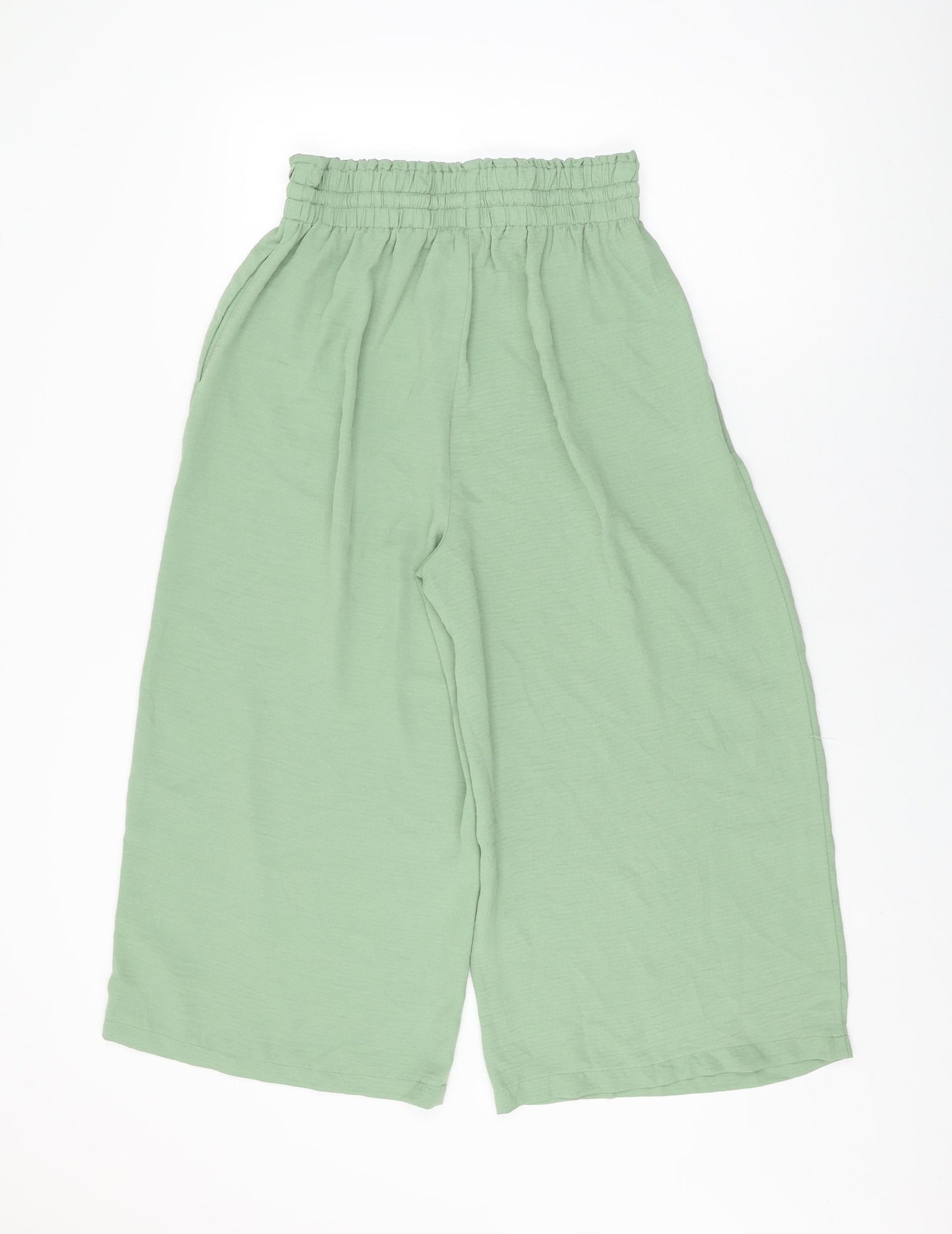 Womens UK Size L Stradivarius Regular Fit  Green Trousers