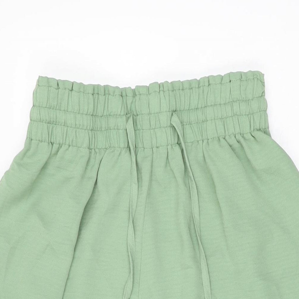 Womens UK Size L Stradivarius Regular Fit  Green Trousers