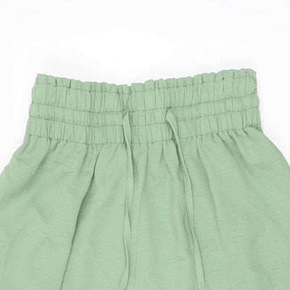 Womens UK Size L Stradivarius Regular Fit  Green Trousers