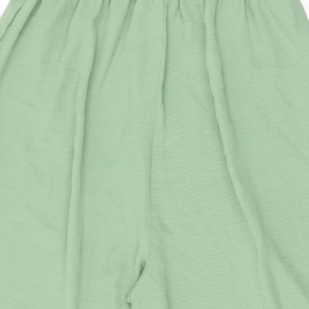 Womens UK Size L Stradivarius Regular Fit  Green Trousers