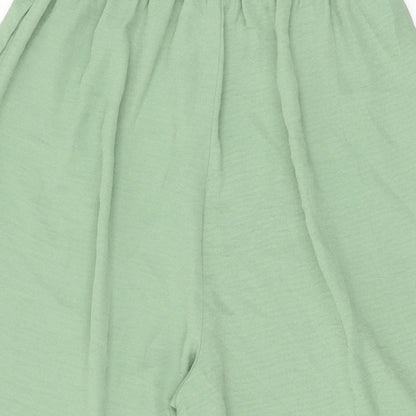 Womens UK Size L Stradivarius Regular Fit  Green Trousers