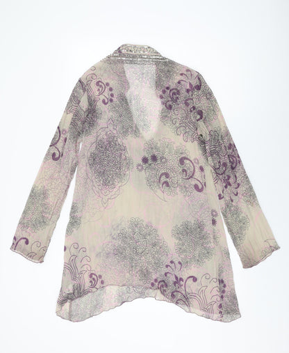 Womens UK Size 12 Per Una Beige Tunic Blouse