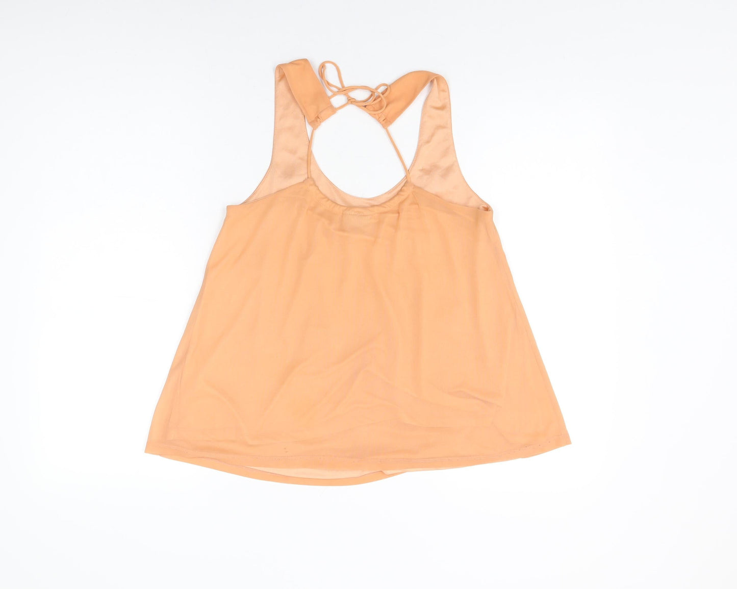 Womens UK Size 8 Topshop Orange Basic Blouse