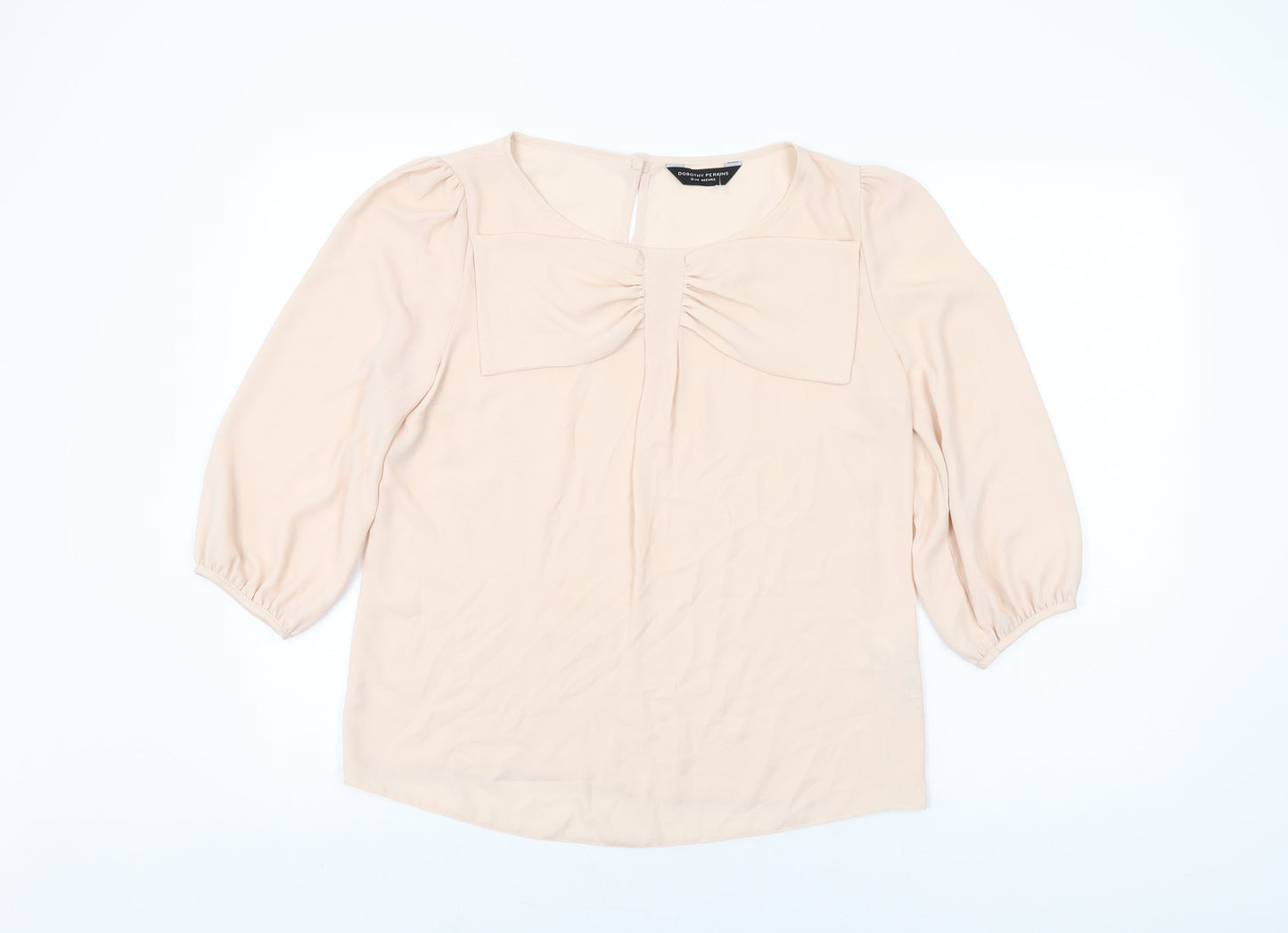 Womens UK Size 12 Dorothy Perkins Pink Basic Blouse