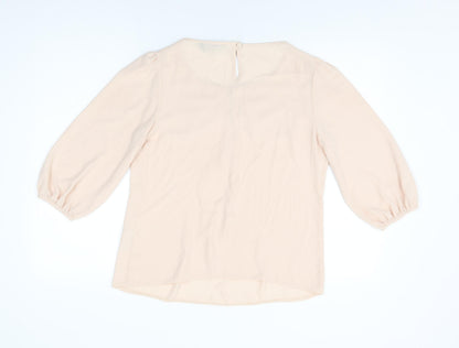 Womens UK Size 12 Dorothy Perkins Pink Basic Blouse
