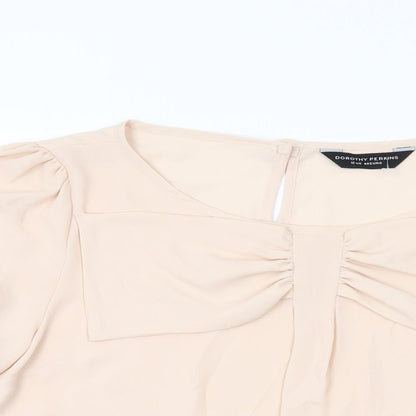 Womens UK Size 12 Dorothy Perkins Pink Basic Blouse