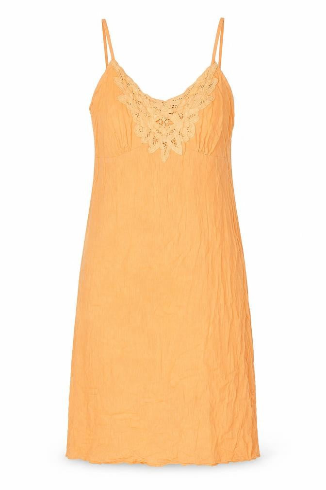 BHS Womens Orange Cotton Shift Size 10 V-Neck Pullover