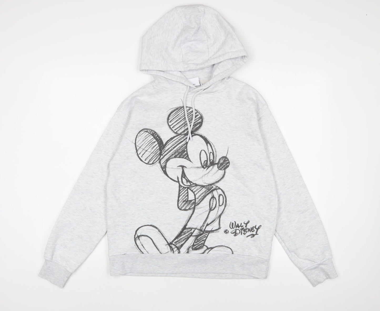 Womens UK Size XS DISNEY' Grey Pullover Hoodie