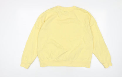 Womens UK Size S Disney Yellow Pullover Sweatshirt