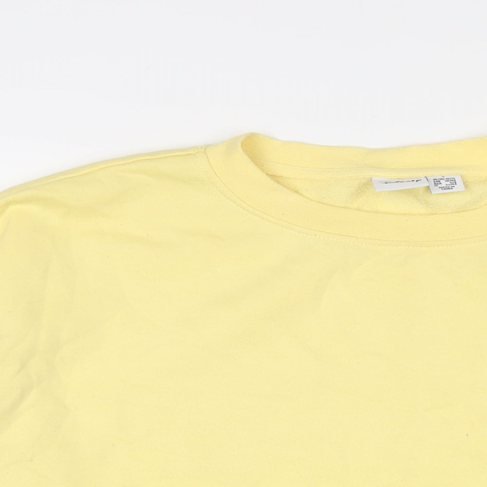 Womens UK Size S Disney Yellow Pullover Sweatshirt