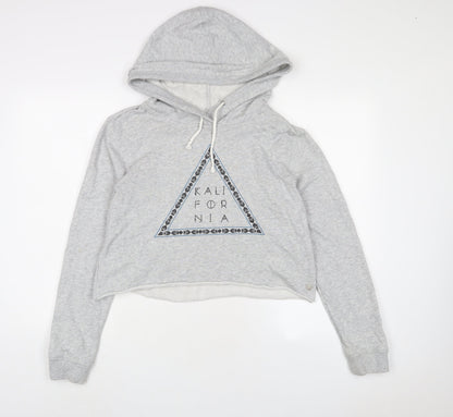 Kendall And Kylie Womens Gold Cotton Pullover Hoodie Size L Pullover
